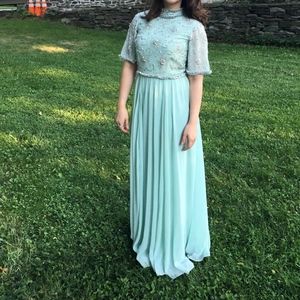 ASOS TALL Embellished Crop Top Maxi Dress